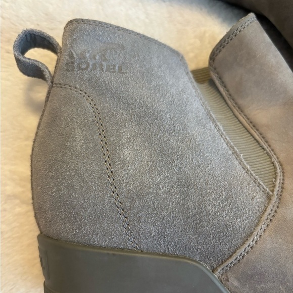 Sorel Evie Pull On Wedge Bootie Gray - Picture 14 of 14